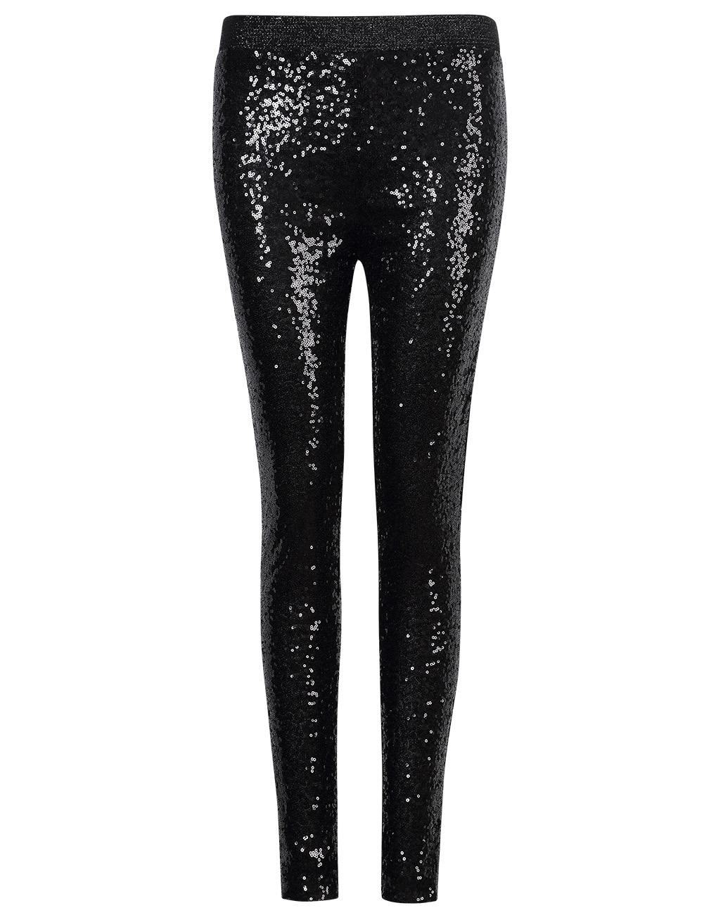 US Womens Stretchy Sequins Skinny Leggings Pants Glitter Metallic ...