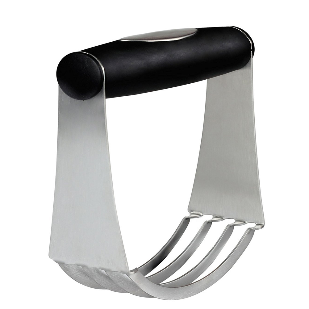 Pastry Cutter Stainless Steel and Plastic Round Hand Dough Scraperwith